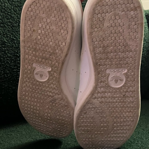 White and pink Stan smiths with hearts - Picture 5 of 6